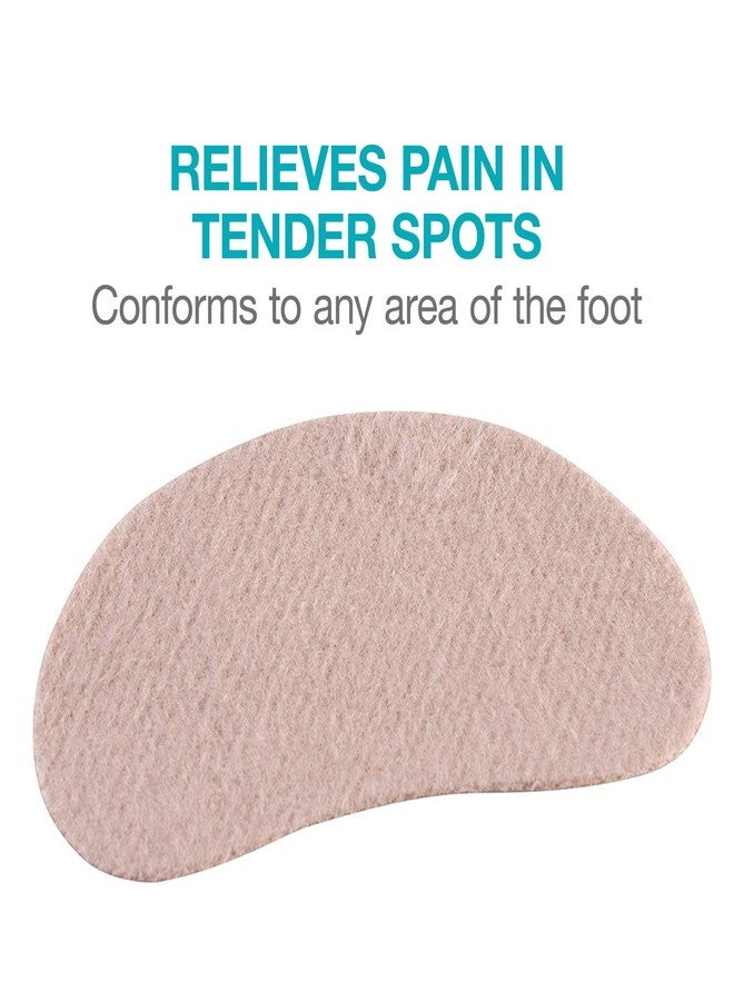 Steins 4" Moleskin Blister Pads, Heel Pads, Foot Pads for Calluses, Pre-Cut Kidney Shaped, 100 Count Tan - Image 2